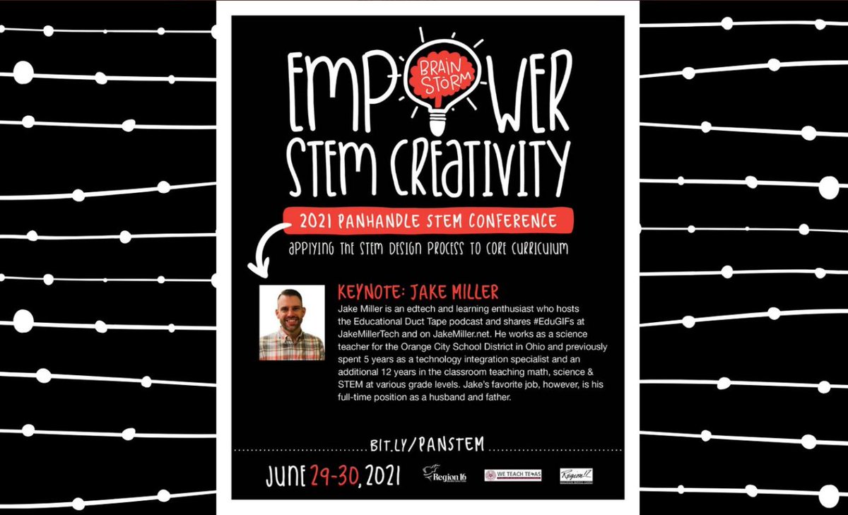 sites.google.com/view/panhandle… Registration now open! June 29-30, space is limited. Don't miss your chance to mingle with other teachers this summer. @PanSTEM