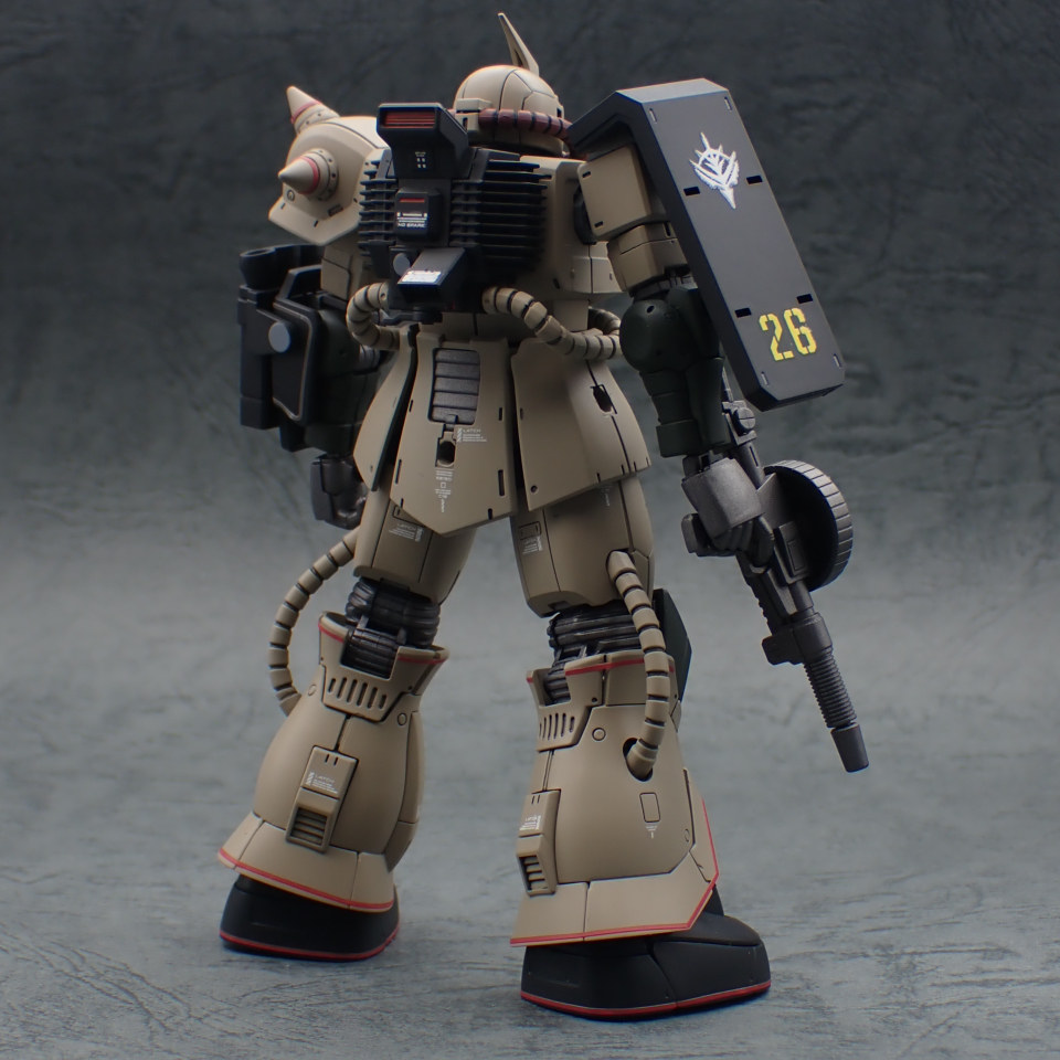HG1/144 ザク・デザートタイプ(ダブルアンテナ仕様)レビュー