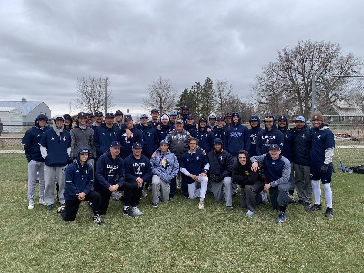 MMULancersBSB's tweet photo. Stop in Webster for a practice and original Lancer Kevin Bohn showed up! Appreciate the message he gave to the team and the donation he provided to the program. I love Lancer Nation! #MountUp https://t.co/XtQMig2riN