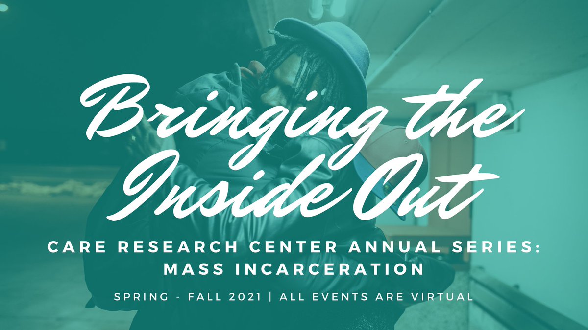 MGHCAREResearch's tweet photo. CARE is proud to present something new, an event series where we take a deep dive into 1 topic across the year, exploring its impact on health &amp; access. First up: #Incarceration. Join us May 1 for the first Bringing the Inside Out event - Why Are We Here? https://t.co/29wzjEFBqZ https://t.co/VrGwfj1ple