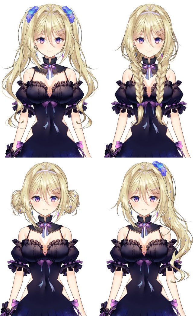 「【お仕事告知】
星名レキちゃんの新衣装を担当させていただきました!
ルームウェア」|ミュシャ@コミティアD46bのイラスト