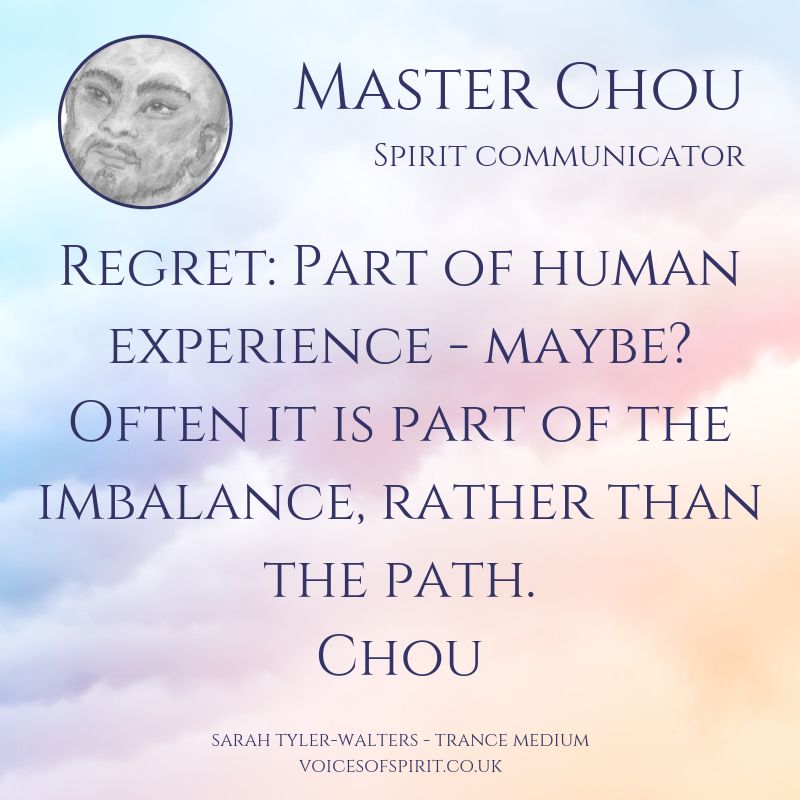 AskChou's tweet photo. Regret: Part of human experience - maybe? Often it is part of the imbalance, rather than the path. Master Chou 🦋

#Intuition #Mindfulness #Selfhealing https://t.co/DTiowaCcRz