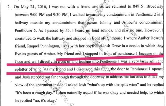 AmberHeardIT's tweet photo. Also, none of the officers who showed up 2 hours after the incident went near Amber to check the bruises on her face. Their lies are also debunked by Baruch who arrived BEFORE them and testified he saw a large wine stain.⬇️ #JohnnyDeppisawifebeater #JusticeForAmberHeard https://t.co/sBUiK2SP6c