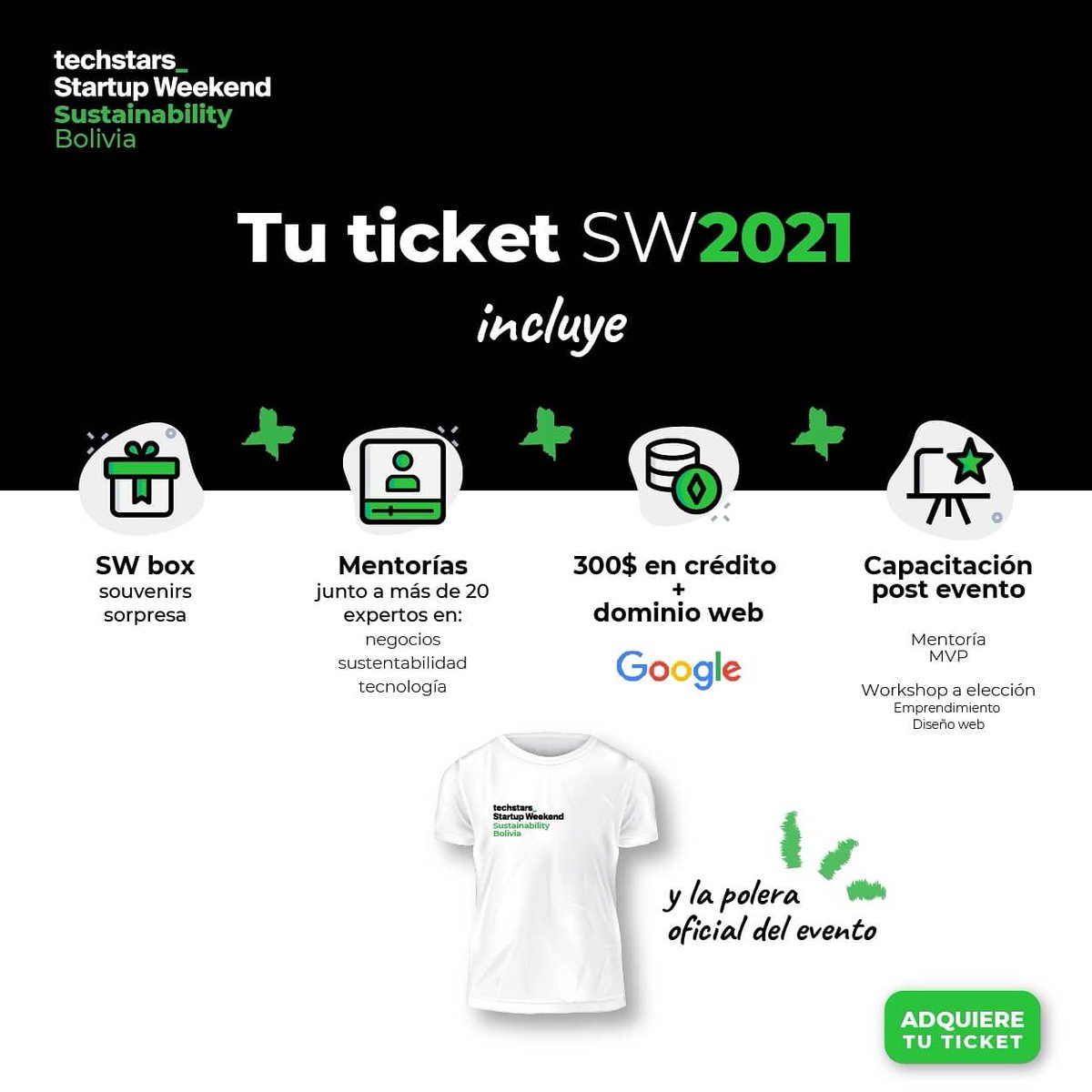 SWSantaCruz's tweet photo. El Startup Weekend Bolivia arranca a las 5 Pm y será 100% virtual 🇧🇴💻

1️⃣ Regístrate aquí 👉 https://t.co/sxdqzSyP30
2️⃣ Realiza tu pago y envía tu comprobante
3️⃣ Activa tu perfil, alista tu compu y prepárate para 54 horas de aprendizaje https://t.co/5siEY2IlSx