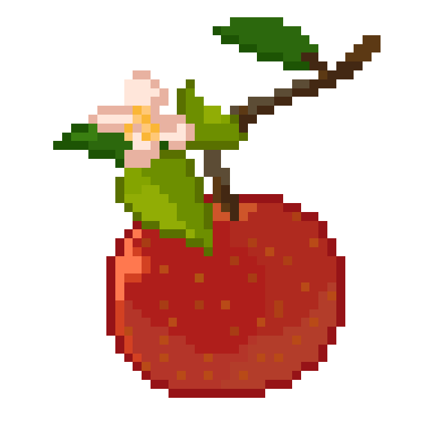 隼レイカ On Twitter 50x50 No 390 りんご ドット塗り絵 Https T Co Utavjftwii