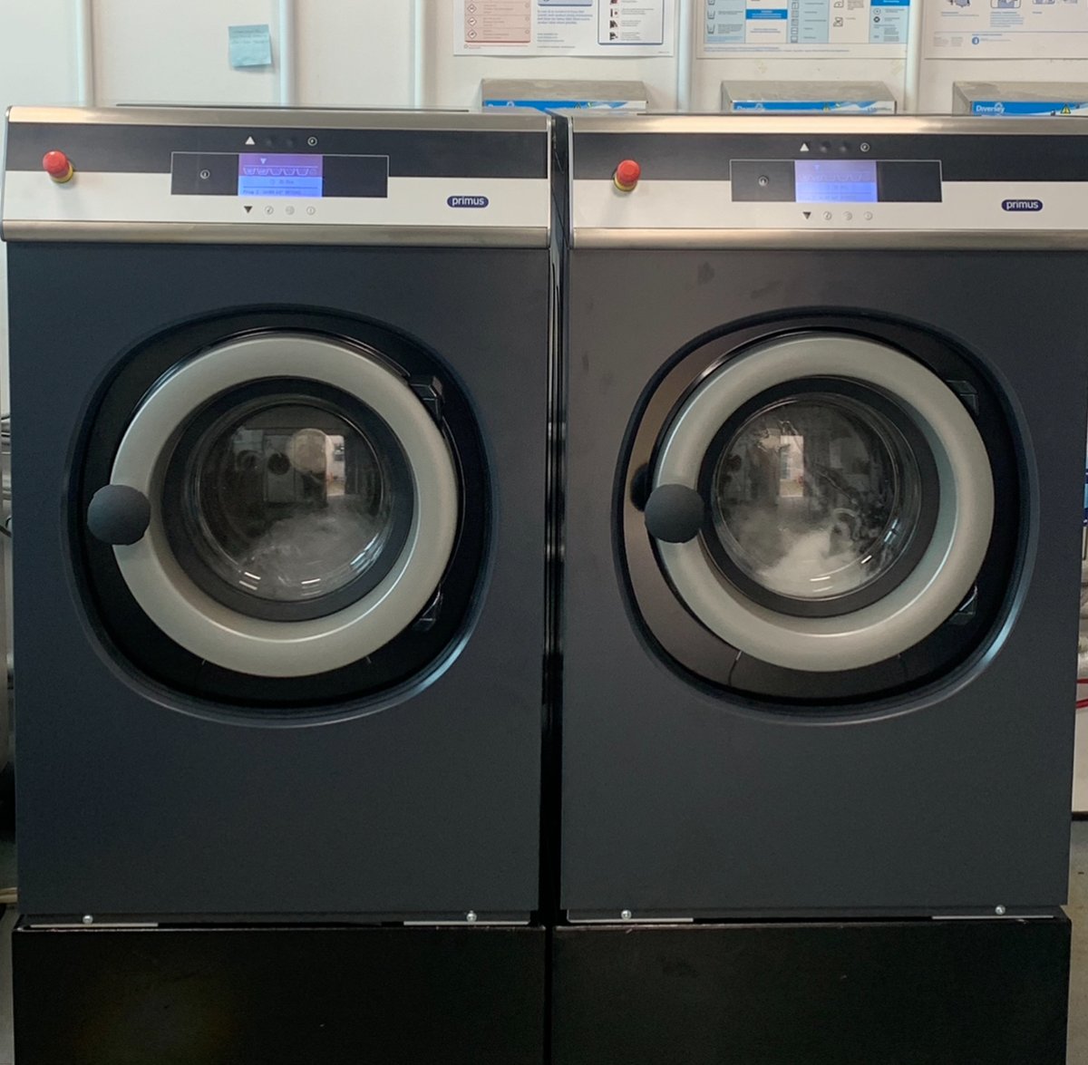 Two new Primus FX range washing machines supplied, installed and commissioned for a local college. 

All in time for students returning after their Easter Break 

#Primus #Laundry #Washer #College #Installation