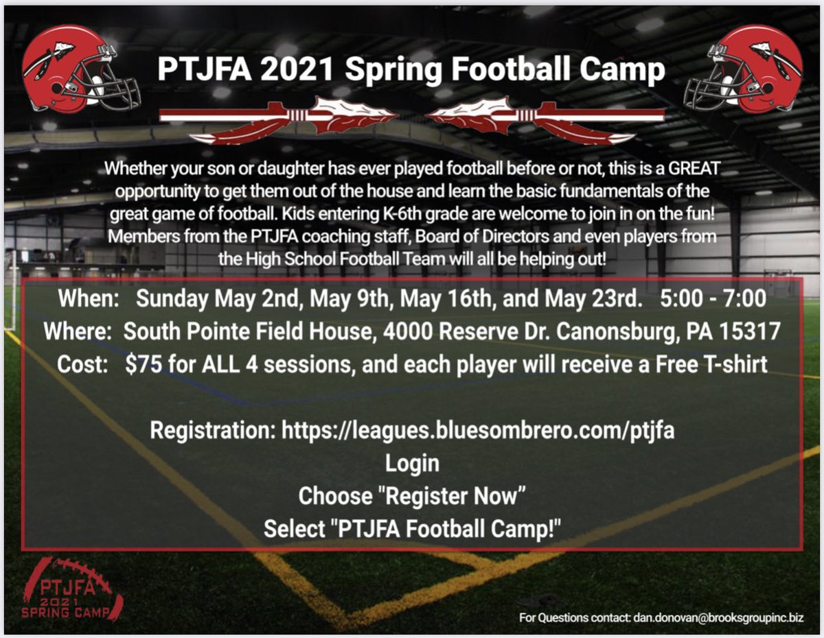 Skills &amp; Drills Camp for all kids!   

Do not have to play football to attend, get the kids out of the house!    🏈💪🏻