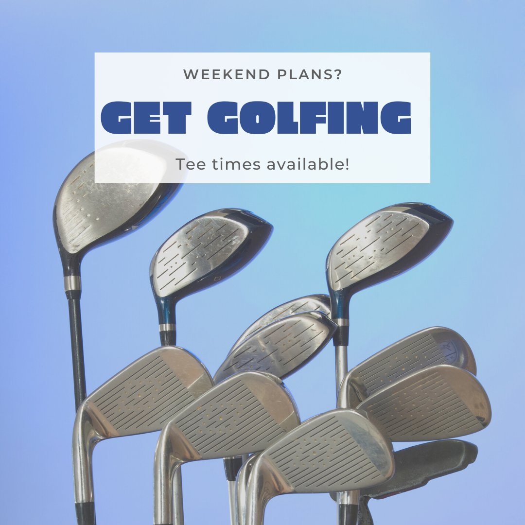 There's no better plan for the weekend!
Visit our website to secure your round now.