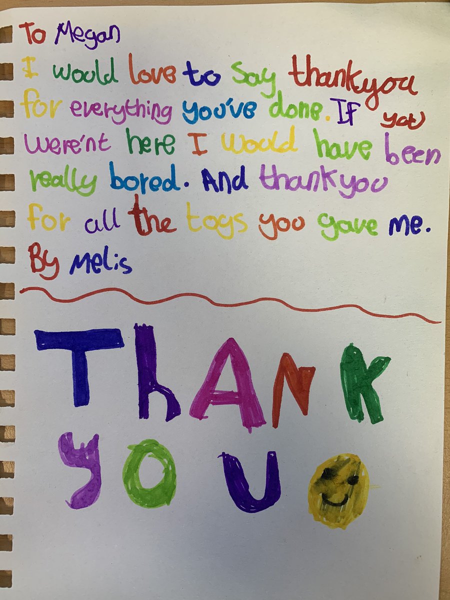 meganda48344610's tweet photo. Loved my wee colourful note from the sweetest patient 🥰 #play #playleader #playinhospital #northmidnhs https://t.co/nmLNZqBFve