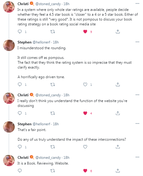 Lauren Hough apparently has stans They are... interesting people, several of whom do not seem to have a firm understanding of the situation they are commenting on.