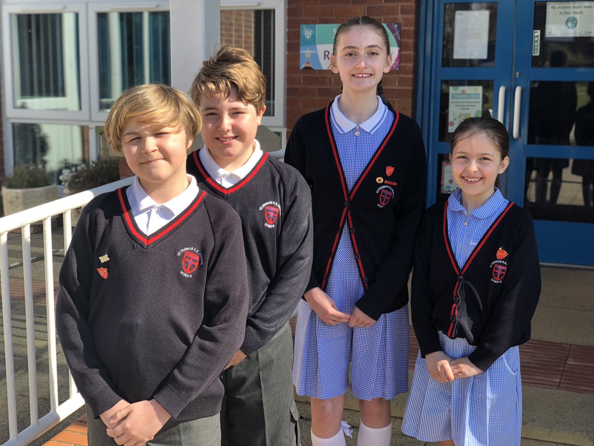 stthomasce's tweet photo. Congratulations to our new Head Boys and Head Girls for the Summer Term. They are fantastic role models and ambassadors of our school ๐#teamstthomas #leadership #proud @LDSTEducation @EducateAwards https://t.co/TWLIqwFfcX