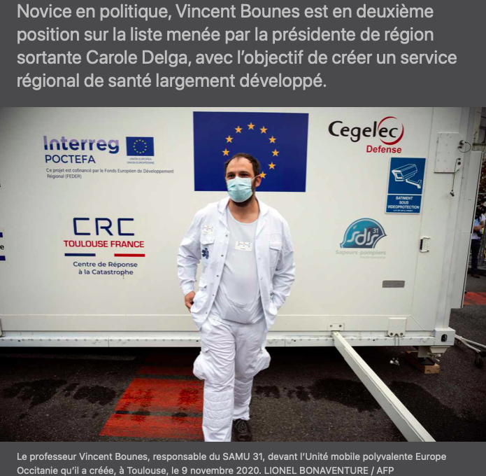 La_REC_'s tweet photo. 🩺 Un urgentiste au service de l'#Occitanie 

Vincent Bounes, n’a aucune expérience politique mais est loué par ses pairs, ce spécialiste des urgences et de la douleur est devenu le plus jeune patron de SAMU de France, à 40 ans.

#OccitanieEnCommun

➡️https://t.co/hBN6dh0GuL https://t.co/GCTjBYlyLD