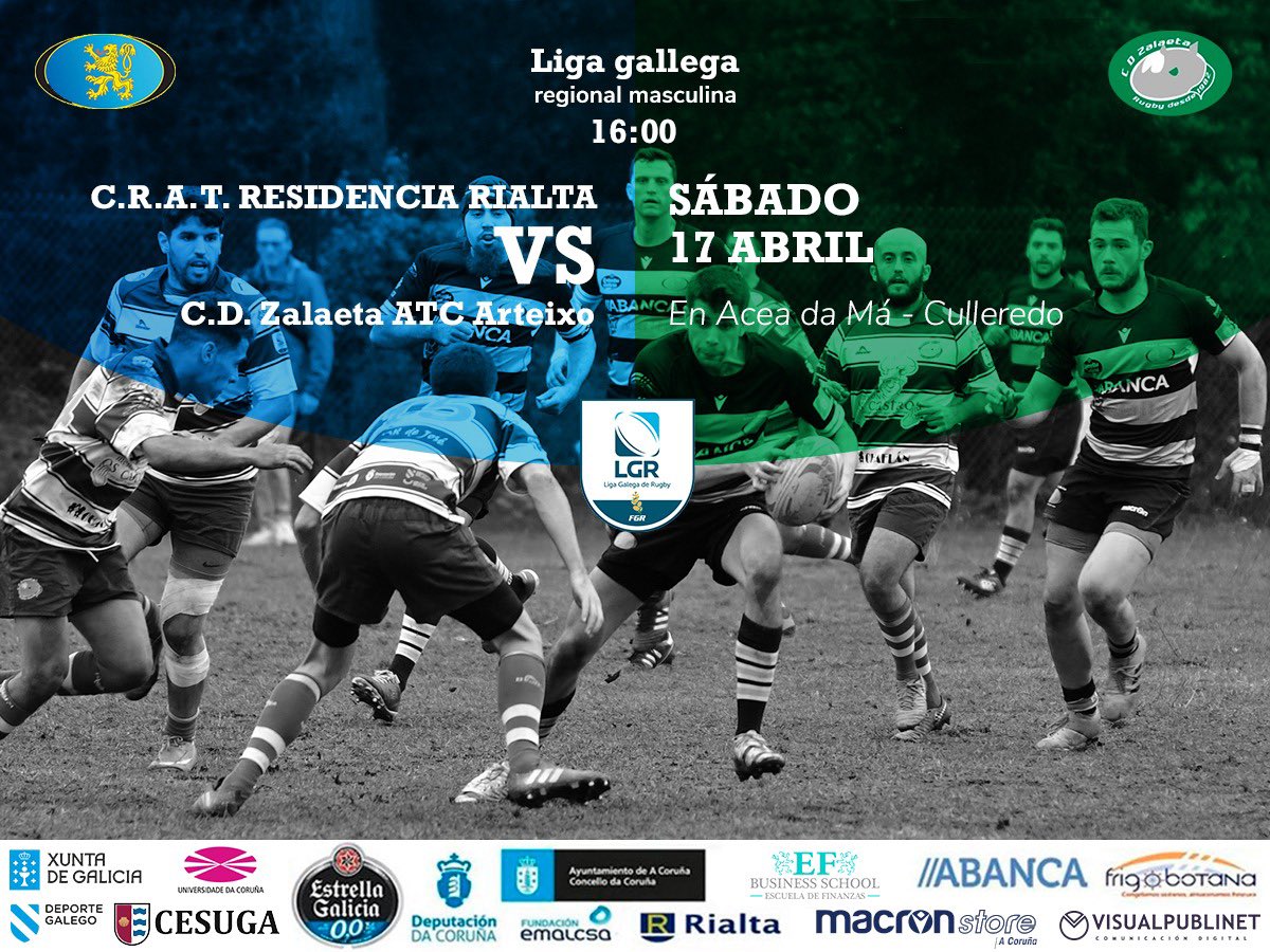 CRAT1976's tweet photo. 💙 Agenda #FamiliaCRAT 🖤

🏆 #LGRugby @RugbyGalicia 

📅 S 17 

#Sub16

⏰ 12h30

@CRAT1976 - @MurallaRugby 

#SeniorM

⏰ 16h

@CRAT1976 - @rugbyzalaeta

*aforo limitado
👉🏻Socios gratis 
👉🏻5 € no socios  🎁 #mascarillaCRAT

#SeniorF
📅 D 18

⏰ 12h 

@RugbySantiago - @CRAT1976 https://t.co/kwd5qXmOA5