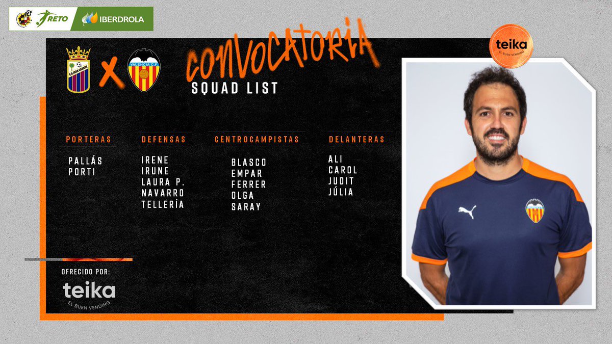 🦇 CONVOCATORIA J•5
2️⃣ª FASE #RetoIberdrola 🔥

#CDJuanGrandeVCFfemB ⚔️
#AmuntVCFfem 🖤