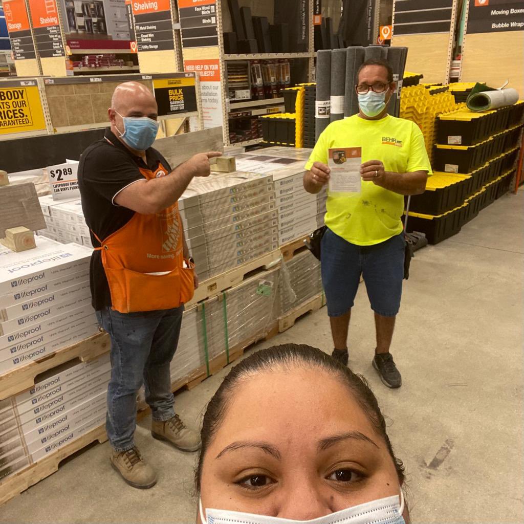 Margine ASM 0206 and Camilo flooring DH 0206 wants to take a time and recognizing Manny freight associate for all his hard work and great attitude every night  doing D23 and D30