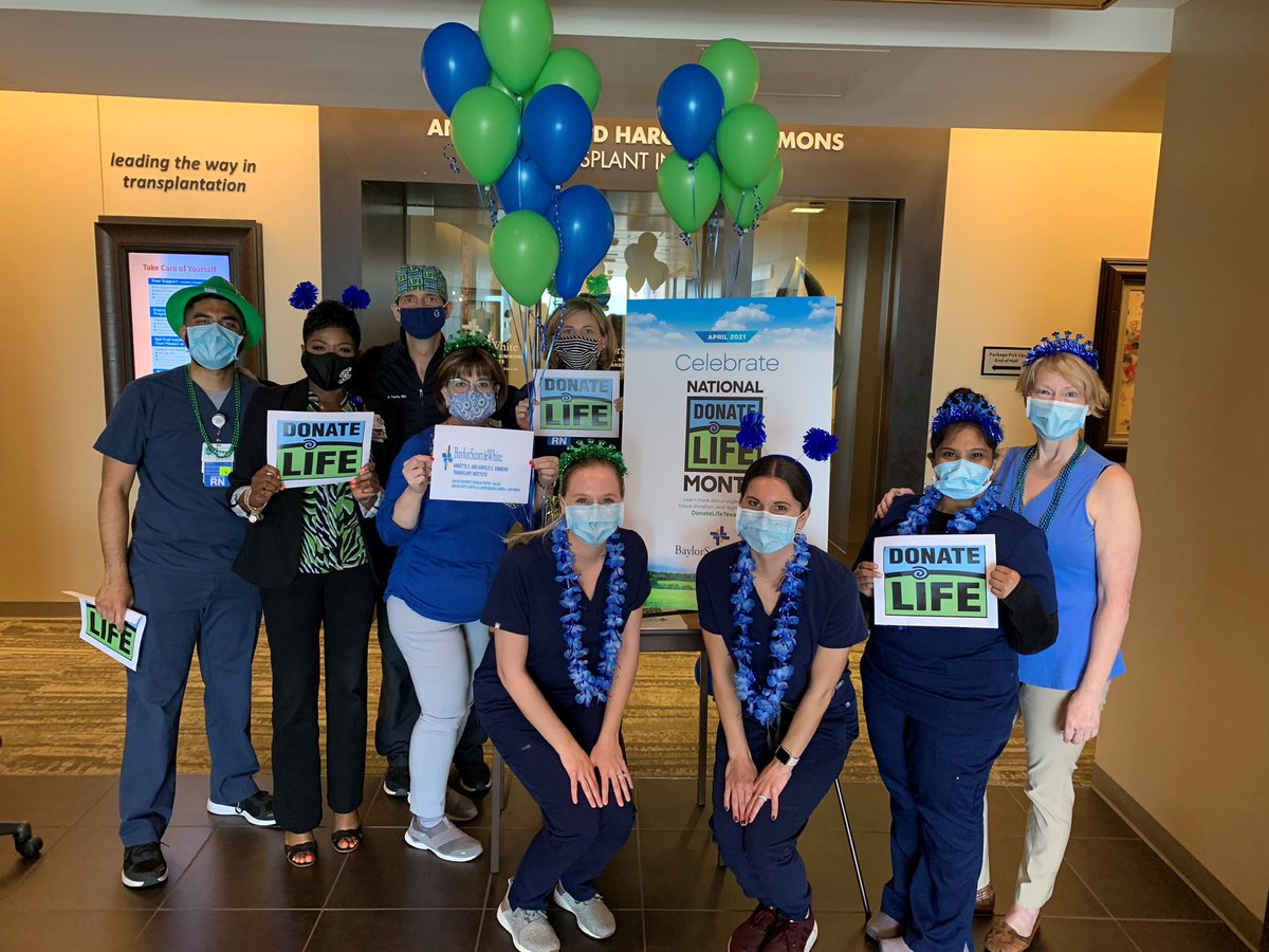 HuanteLinda's tweet image. Colorful celebration for #DonateLife -honoring our donors and creating awareness about organ donation. @bswhealth_DFW #1Yes