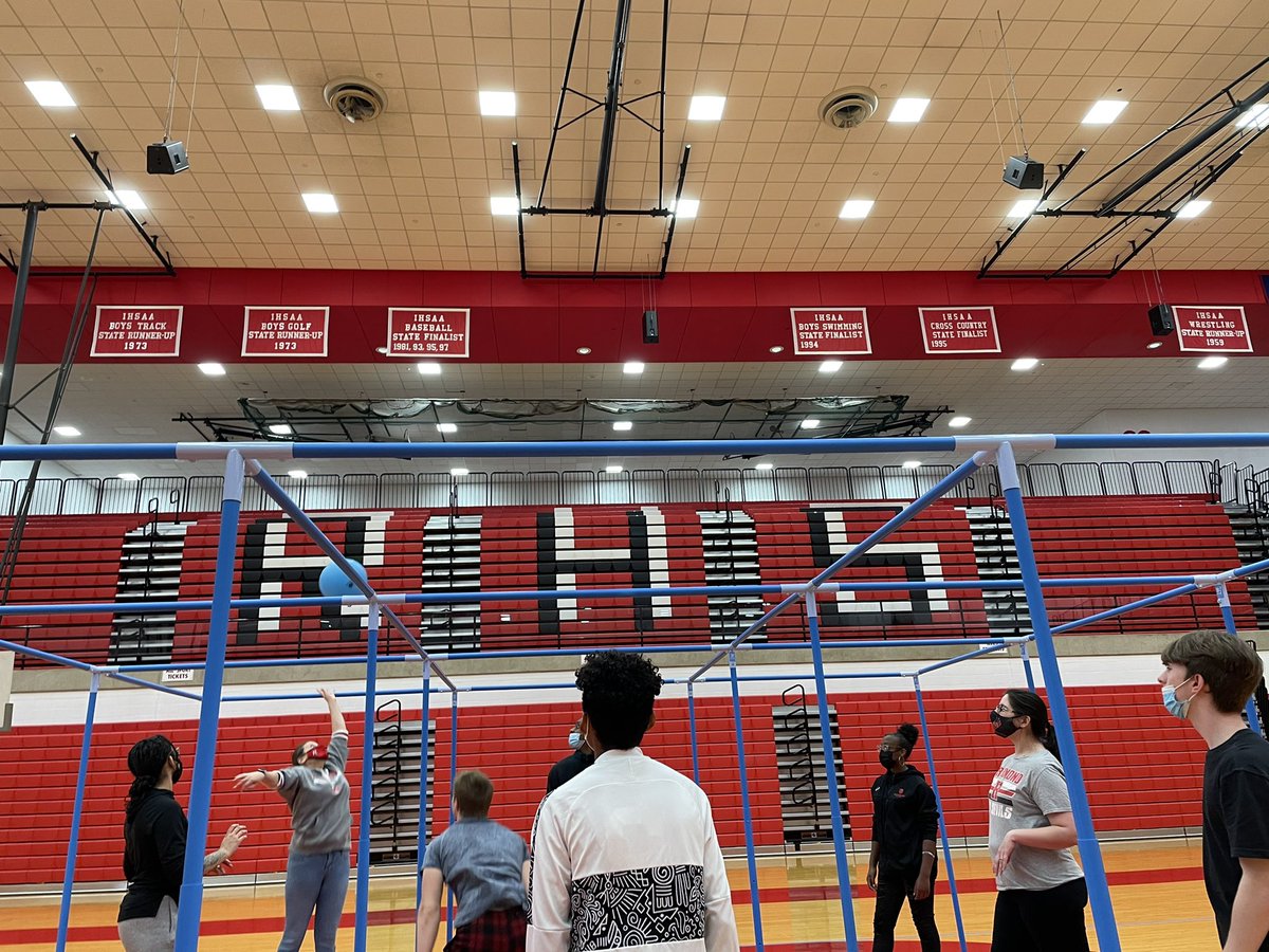 slefrane's tweet photo. 9 square @LearnatRHS 9th & 10th grade English dept #SEL #SEBW Start of last marking period focus event @mrsfloyd03 @ash_lovesbooks @weist_tia @KarenMurphyBal1 @KateHogg8 Great time had by all https://t.co/ALr5iiKAzt