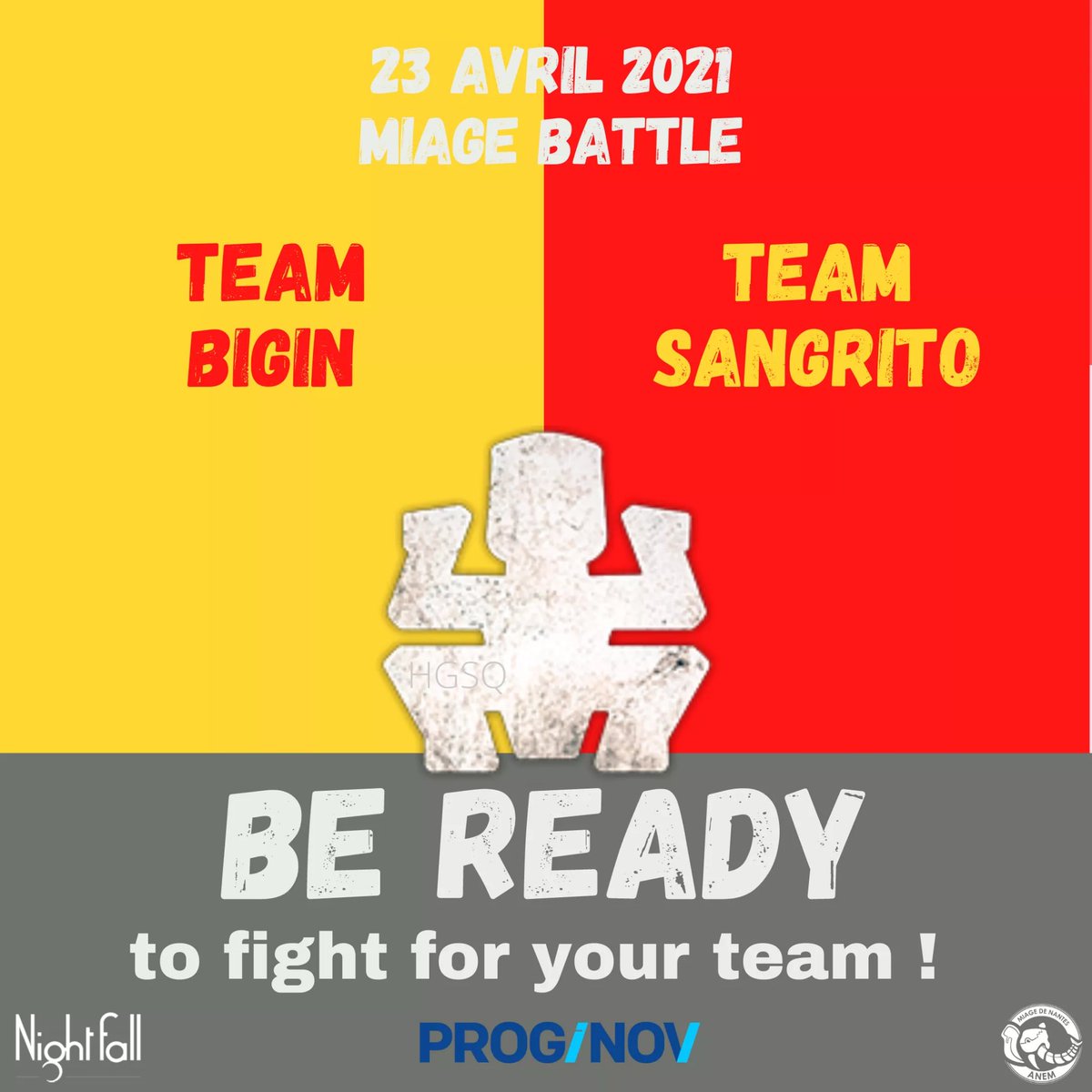 Salut les Miagistes !
Cette fois ci,  on va droit au but ! Ce mois-ci c'est Koh Lanta !!! 
Retrouvez-nous vendredi 23 avril à 20h30 !
*Inscription sur le discord, serveur ANEM GAME Channel #ChoixEquipe, fermeture des inscriptions le 22/04 à 18h
*Nécessite un compte KGames