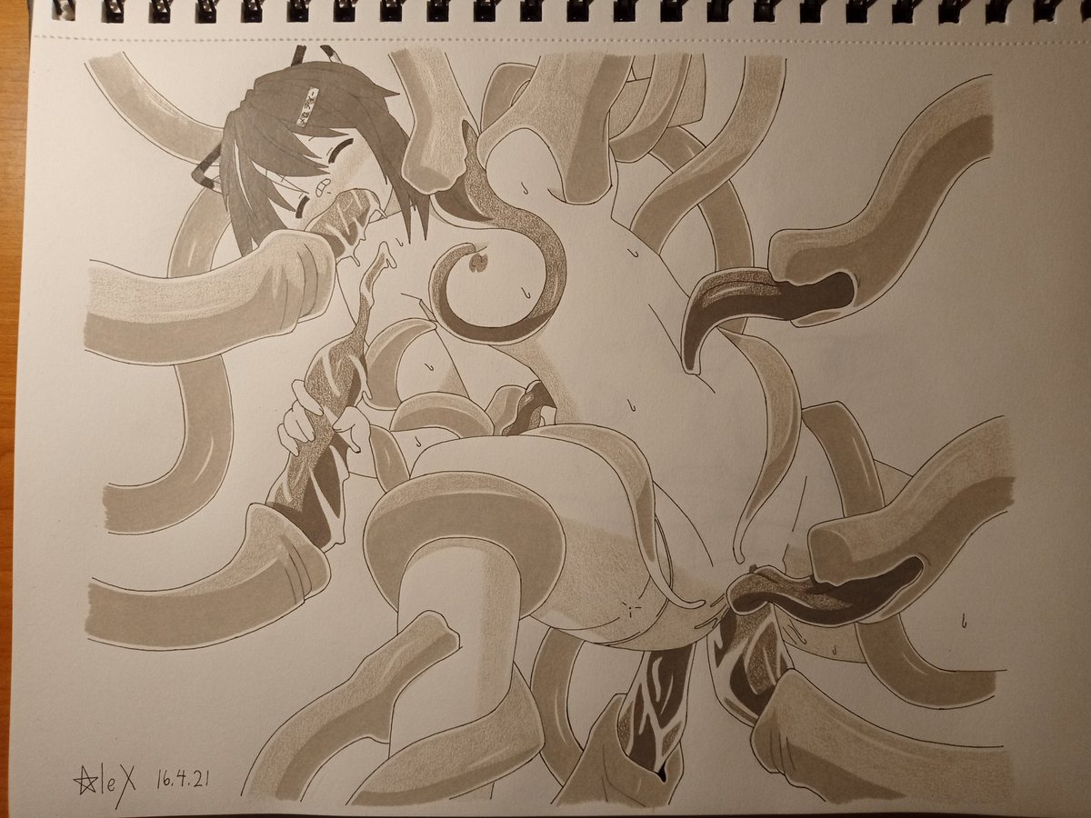 Teh_Legendary's tweet photo. It's been a while since I last drew @ProjektMelody , so here she is, playing with tentacles
#projektmelodyfanart https://t.co/yaVWJi6jAa