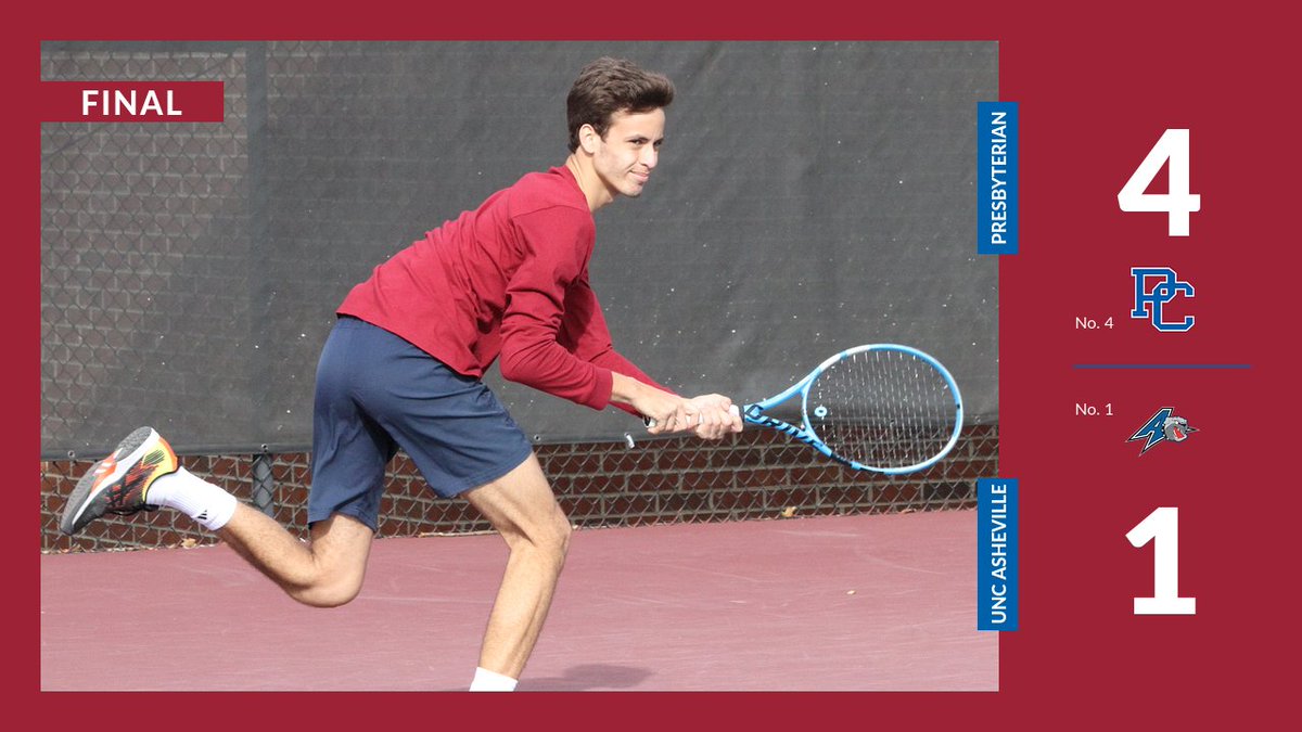 BlueHoseMTen's tweet photo. BLUE HOSE WIN!! 

Men's Tennis Punches Ticket to Big South Championship

📰: https://t.co/HpypWO9LWD

#GoBlueHose https://t.co/hx5X61IdNv
