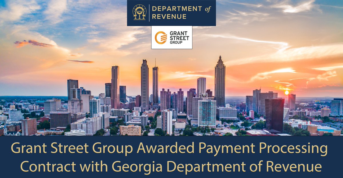 The Georgia Department of Revenue (DOR) has selected Grant Street Group’s PaymentExpress® solution for its online and point-of-sale payments. Georgia’s DOR has over 245,000 tax and DMV payment transactions, totaling $133 million, each year. grantstreet.com/news/grant-str…