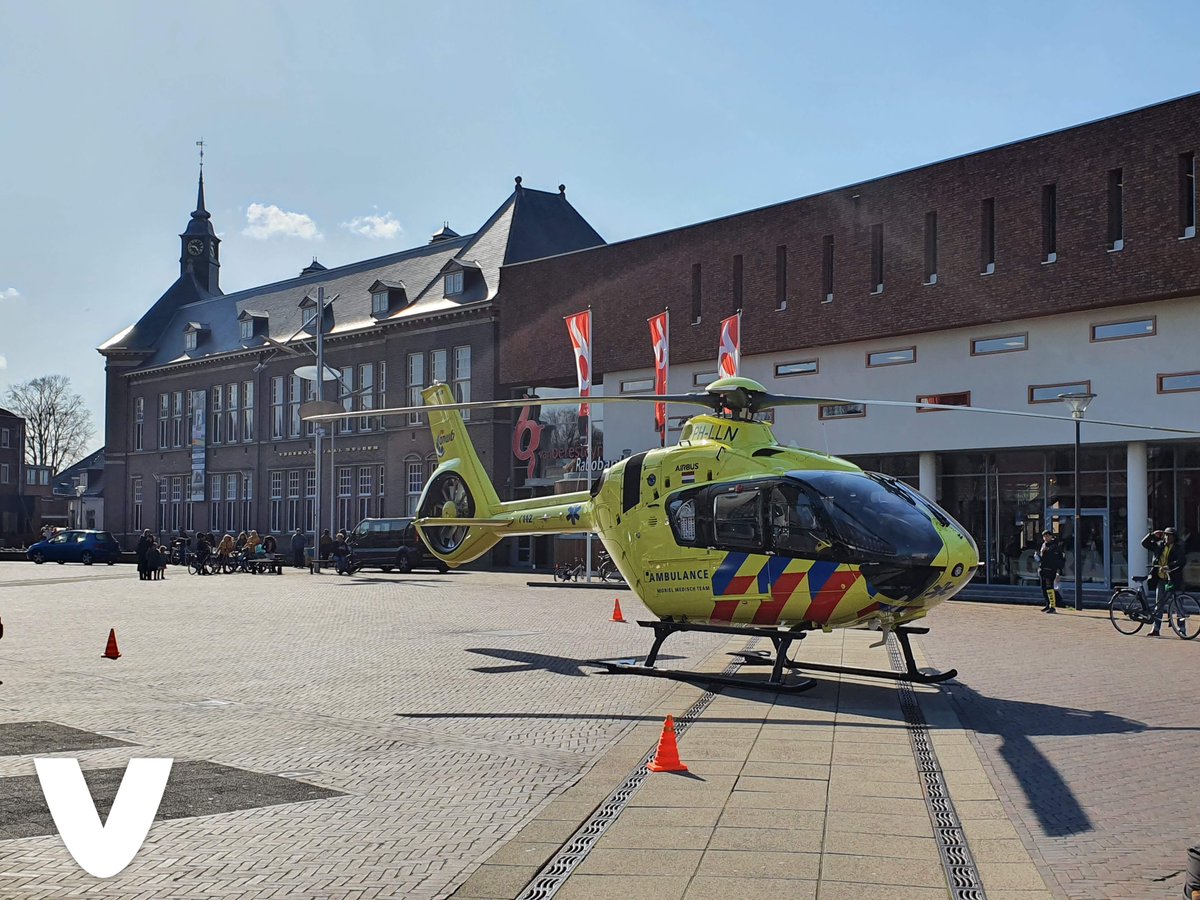 Melding hulpdiensten Museumplein Veendam