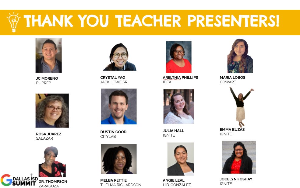 Personalize Dallas ISD (@personalizedisd) on Twitter photo Today would not be possible without our amazing teacher leaders who stepped up to lead sessions. Did you know most of them are also applying to be Google Certified Trainers? The lightbulb shines brighter because of you 💡 <a href="/dallasschools/">Dallas ISD</a> #dallasgoogles Today would not be possible without our amazing teacher leaders who stepped up to lead sessions. Did you know most of them are also applying to be Google Certified Trainers? The lightbulb shines brighter because of you 💡 <a href="/dallasschools/">Dallas ISD</a> #dallasgoogles