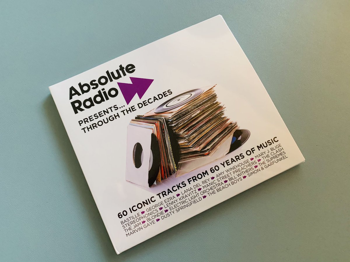 Well look what’s just arrived! <a href="/absoluteradio/">Absolute Radio</a> presents #ThroughTheDecades! You can download too, obvs but I quite liked the idea of a physical copy for a change (and it comes as a rather lovey triptych fold out design. Ask yer Mum).