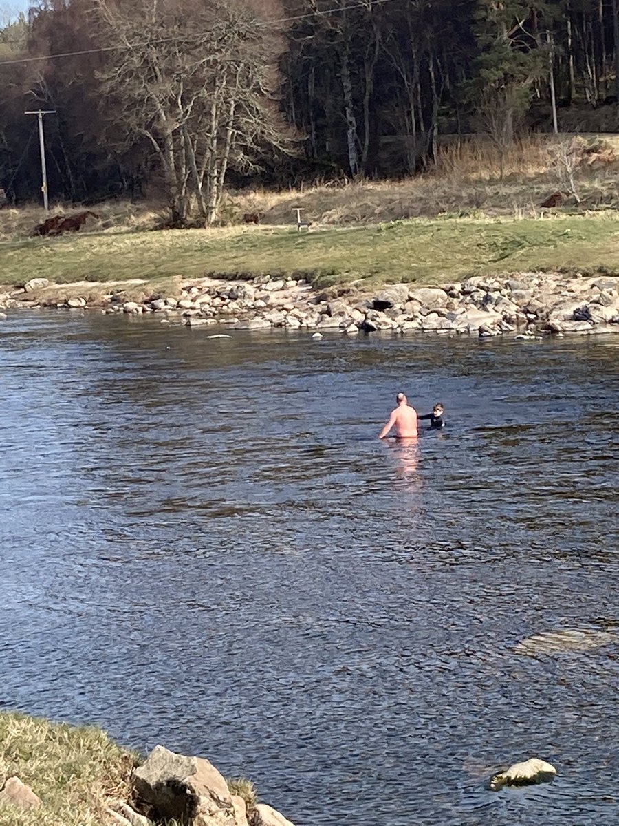 It’s swimming season again, followed by a BBQ!  Feels like summer....but the snowmelt river didn’t!  🤣 🥶
