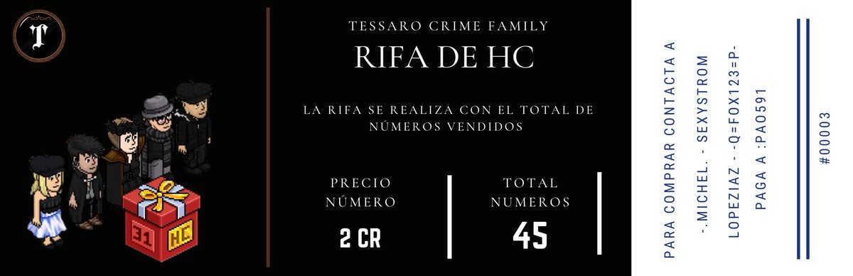 ¡Los invitamos a participar de nuestra 3 rifa del año !