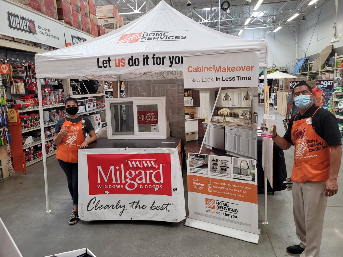 Shane_thd0667's tweet photo. #TeamRancho is ready for this weekends service event. Windows and Cabinet Makeover is this week's focus but Tony, @Elsie0667, and Melissa can help with all your home services needs! #letusdoitforyou #stopthedraft #getnewwindows #cabinetmakeover #serviceevent #hdis #homeservices https://t.co/SZi3pOs0Dl