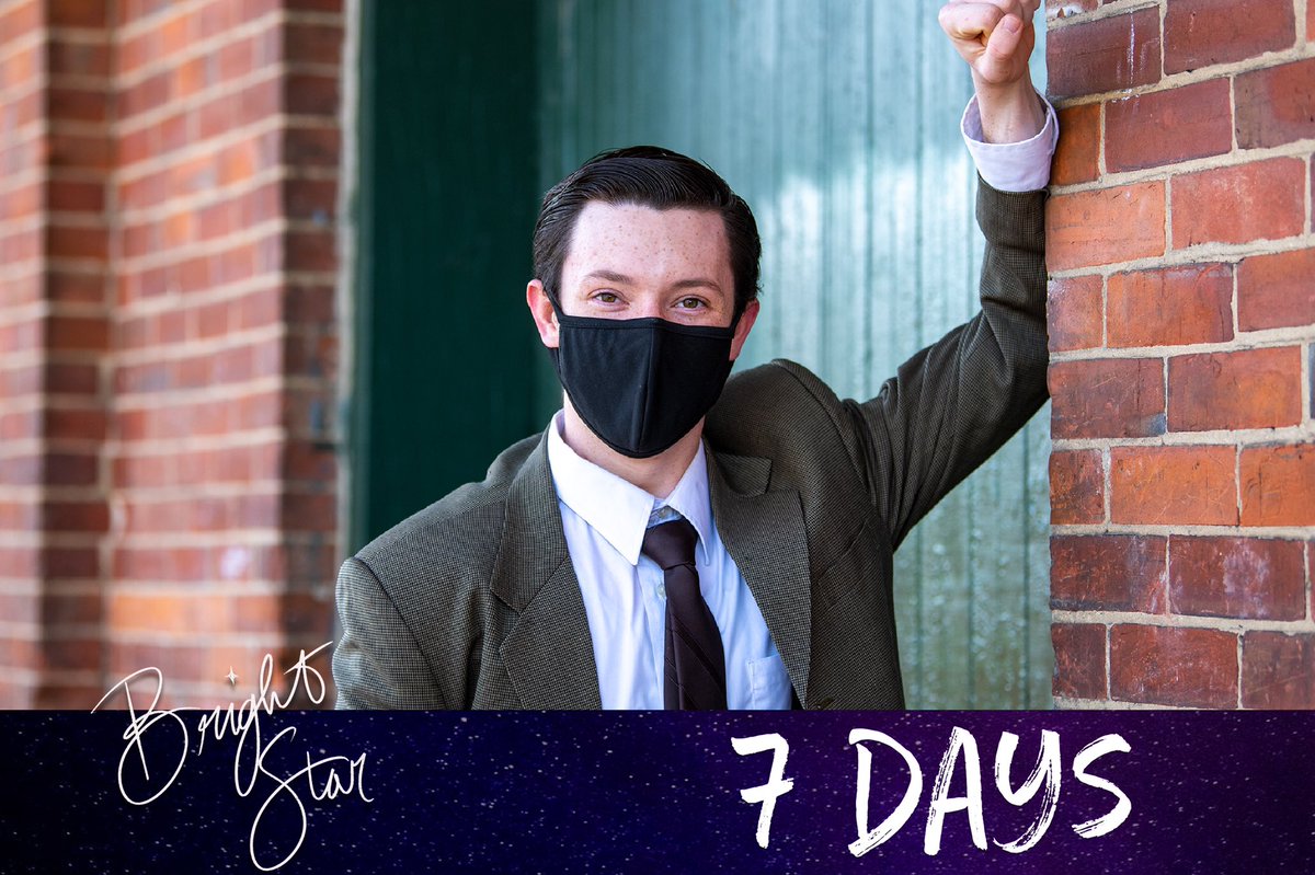 Even masks can’t contain our excitement. SEVEN DAYS until Bright Star!