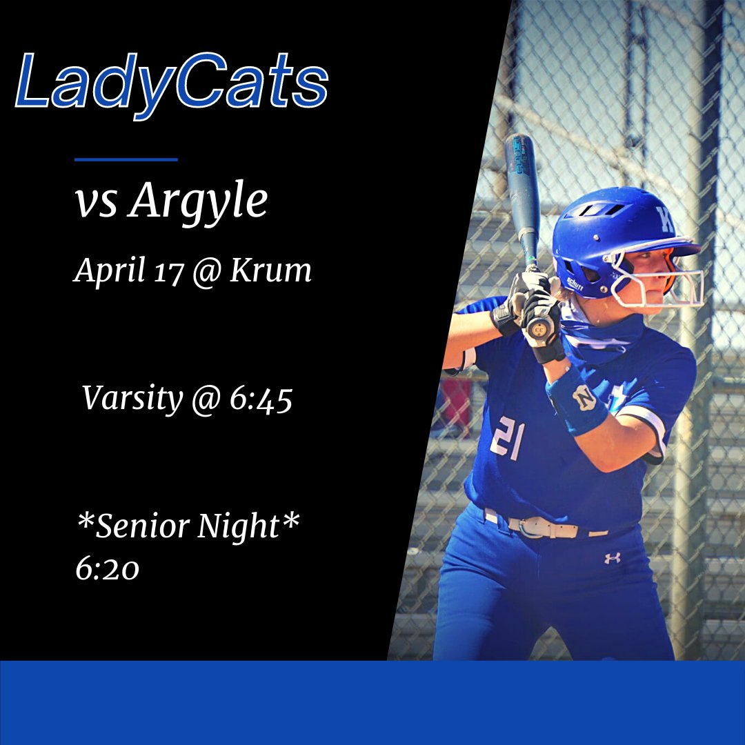 Krum Lady Cat Softball tweet media
