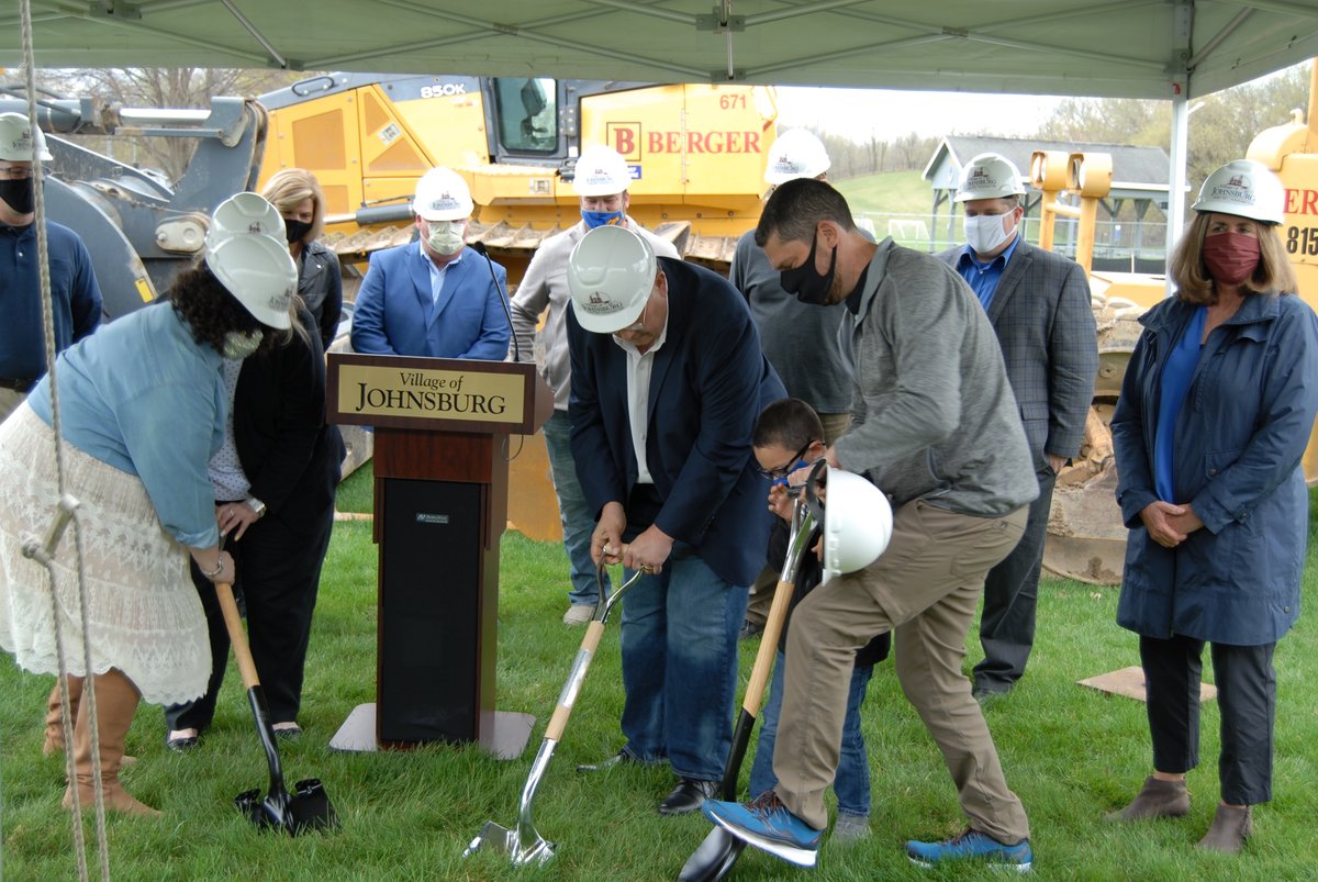 KluberInc's tweet photo. This past weekend, we had the pleasure of attending the @Johnsburg_IL  groundbreaking for the David G. Dominguez Municipal Center.

Kluber was selected to provide architectural design &amp; engineering for the renovation. We are thrilled for construction to start very soon! 🏗️ https://t.co/J3GQqQ0zBK