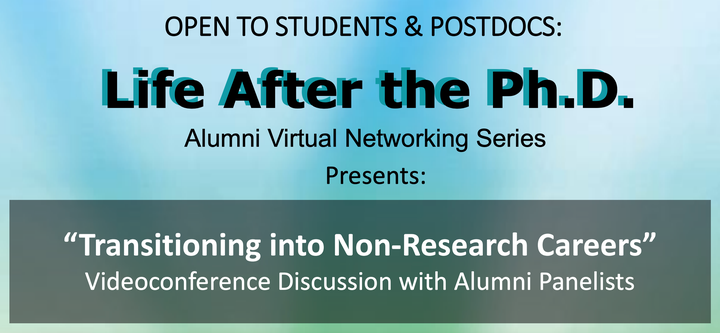 UMassChanGSBS's tweet photo. Join us for the 3rd annual Life After the Ph.D. event, “Transitioning into Non-Research Careers”
Register: https://t.co/V9clfJLDNw
Questions? lifeafterthephd@umassmed.edu
#lifeafterthephd #careerdevelopment #biomedicalphd https://t.co/8Yxqogso91