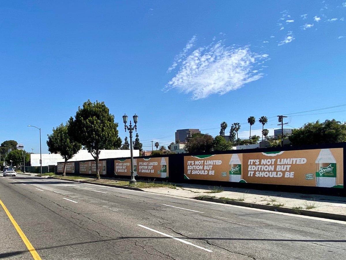 alchemy__media's tweet photo. #SpriteGinger’s bold illustrations paired with our attention grabbing barricades are a winning combination.
We get your campaigns seen in today’s hottest markets. Learn more at https://t.co/eGWQ0v1uW3
#WeAreAlchemy #OOH #Billposting #Sprite @Sprite https://t.co/yR2i24nsgS