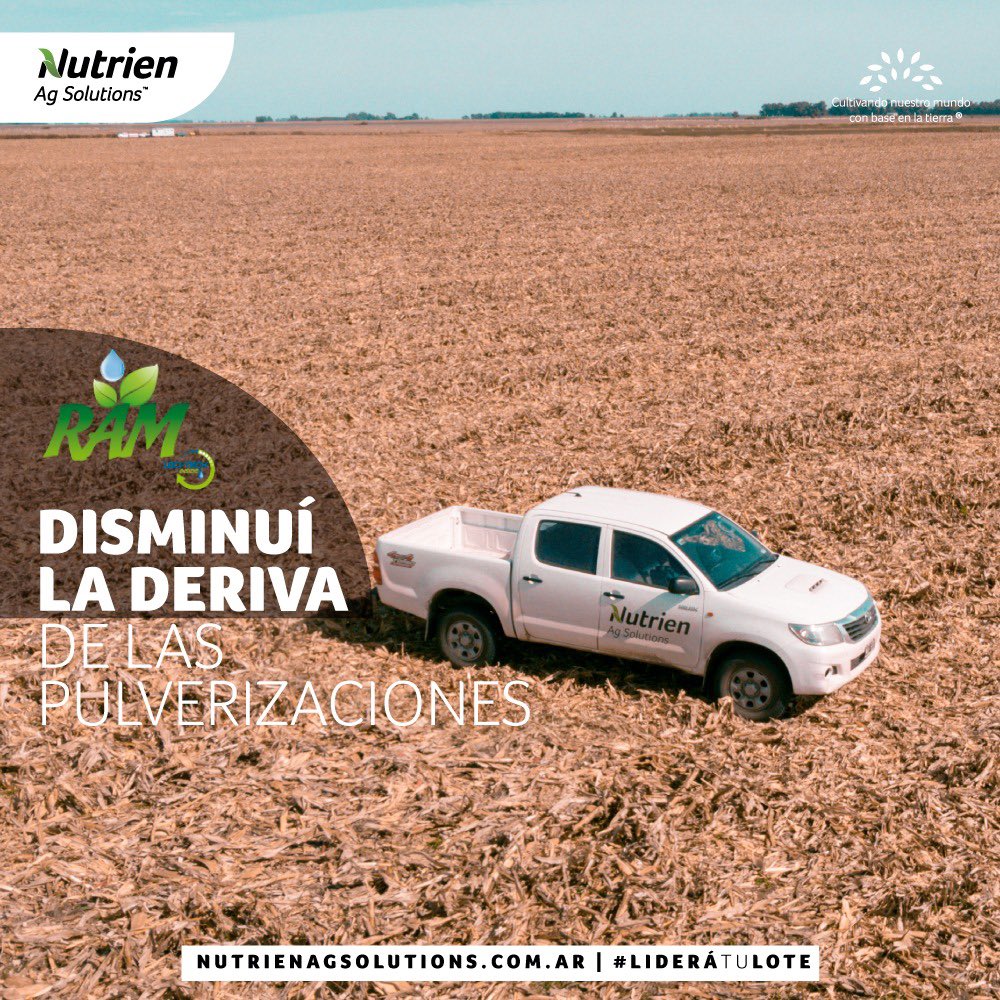 ☑️Con #RAM vas a disminuir la deriva y mejorar la absorción logrando mayor eficiencia en la aplicación de herbicidas. Sabias que posee una formulación muy compatible para mezclas de tanque complejas? 

#NutrienAgSolutions #RAM #Loveland #Liderátulote