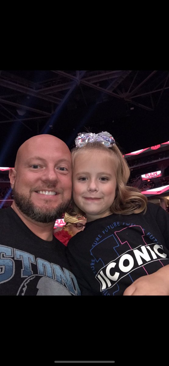 @PeytonRoyceWWE My daughter wore an IIConics shirt to her first Monday Night Raw 😢