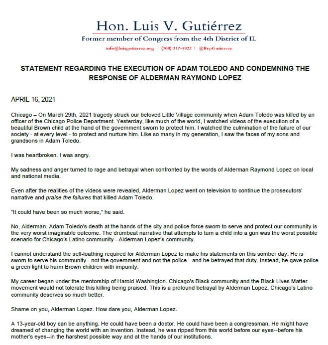 Luis V Gutierrez Repgutierrez Twitter