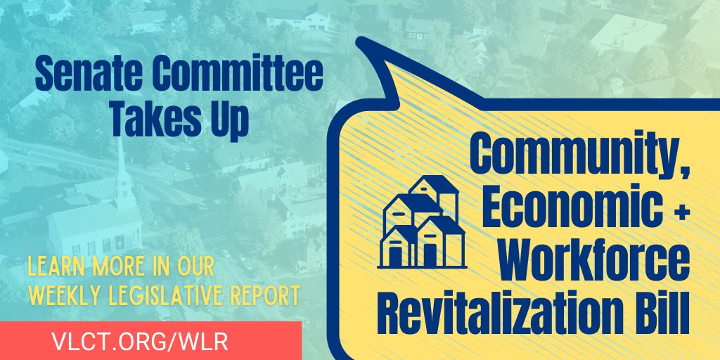 Find out about this and more in our latest Weekly Legislative Report at VLCT.ORG/WLR