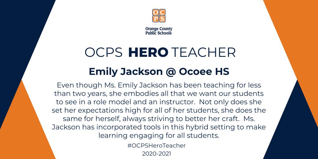 Mandy Butterfield (@mandybocps) on Twitter photo Shout out to #OCPSHeroTeacher Emily Jackson for being a model instructor <a href="/OcoeeKnights/">Ocoee High School</a>! Thank you for all you do for your students and school. 🎉🥳
<a href="/CDLocps/">Curriculum and Digital Learning</a> Shout out to #OCPSHeroTeacher Emily Jackson for being a model instructor <a href="/OcoeeKnights/">Ocoee High School</a>! Thank you for all you do for your students and school. 🎉🥳
<a href="/CDLocps/">Curriculum and Digital Learning</a>