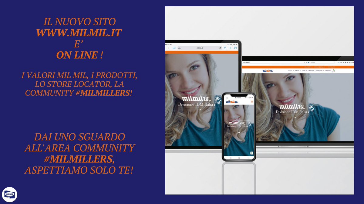 milmilofficial's tweet photo. Da oggi รจ on line il nostro nuovo sito https://t.co/4aWMJbRCM0.
#milmil #milmillers #milmilofficial #strabilia #figaro #delice #perlax #benefit #Elidor #gomgel https://t.co/OQC5X7E972