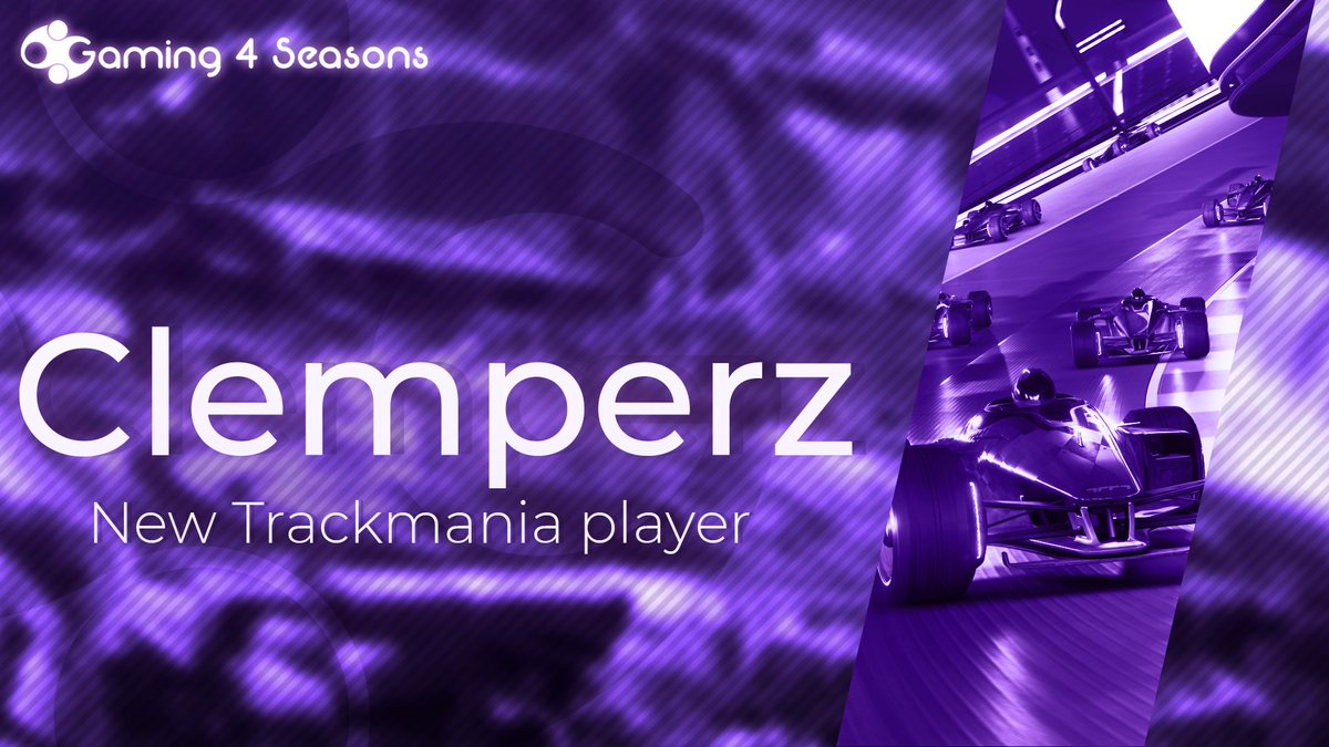 Gaming4Seasons's tweet photo. L'équipe Trackmania se restructure avec de nouvelles têtes !
Nous sommes heureux d'annoncer que nous avons un nouveau manageur TM @tm_mav et 3 nouveaux joueurs qui sont @clementcoomte , Clemperz et notre ancien sub pour la TCS @TunderTV https://t.co/nvksdREfsG