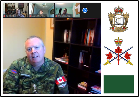 Le <a href="/College_FAC/">Collège des Forces canadiennes</a> est heureux d’accueillir aujourd’hui le BGen C.J.J. Mialkowski, Commandant la <a href="/4CdnDiv4DivCA/">4 Cdn Div / 4 Div CA</a> and son Sergent-Major CWO Keith Olstad pour une conférence sur l’engagement dans les opérations domestiques auprès des stagiaires du #JCSP47 students #PME #DOMOPS