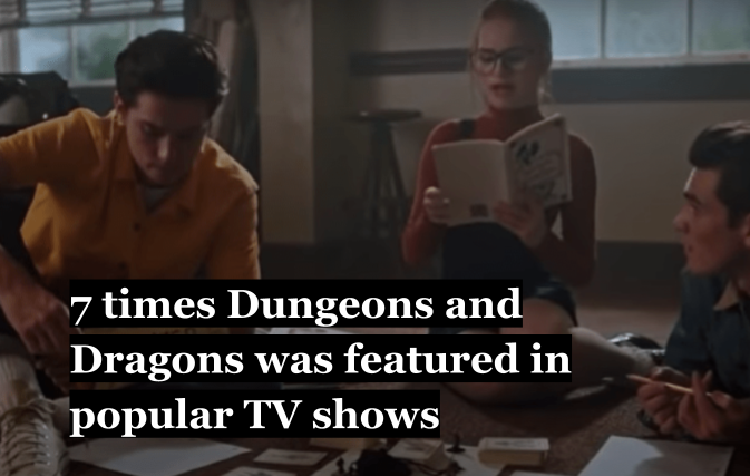 dnddispatch's tweet photo. 7 times Dungeons and Dragons was featured in popular TV shows: https://t.co/dK2CYUJJ5J
#dnd #dnd5e #dungeonsanddragons #dnddispatch #ttrpg https://t.co/77ltMNaUEC