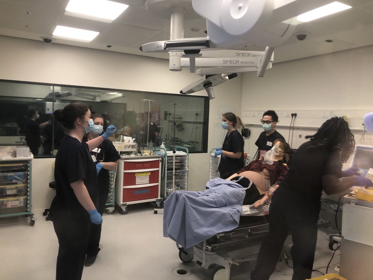 drgeroconnor's tweet image. ⁦@IrishEMtrainees⁩ SPRs being forced into rapid treatment decisions today for a critically unwell pregnant cardiomyopathy pt in the mock OR in ⁦@RCSI_SIM⁩ . Live-die-repeat. #StressInoculation #SimTribe  ⁦@vickymeighan⁩ ⁦@RachelGilmore12⁩ Christine Comer