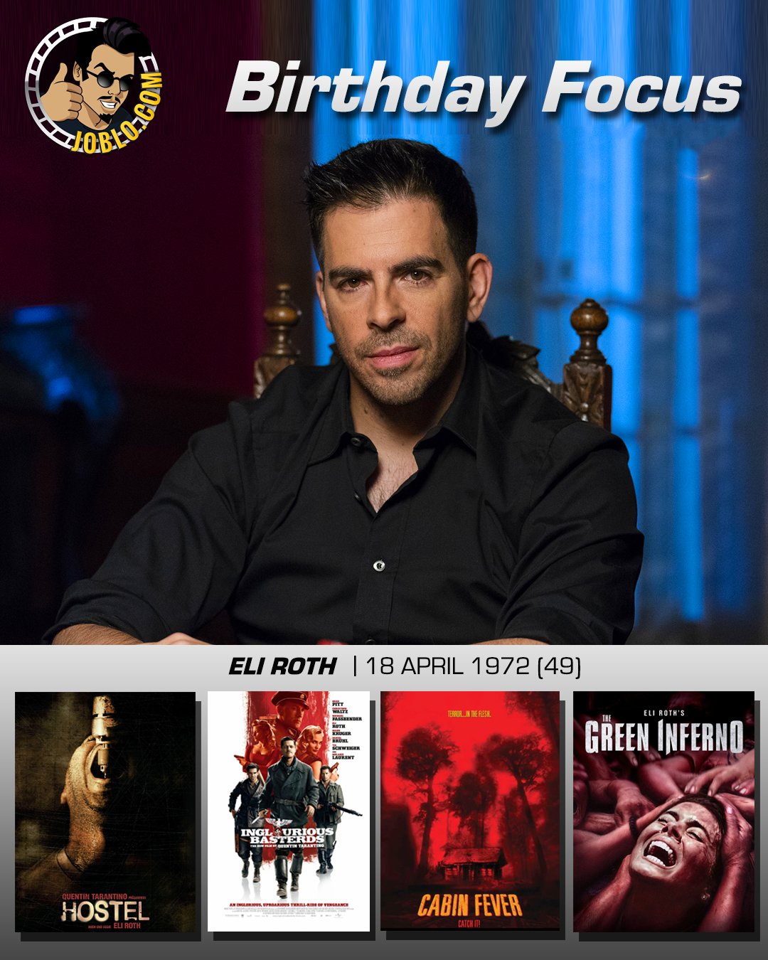 Wishing a very happy 49th birthday to Eli Roth! 