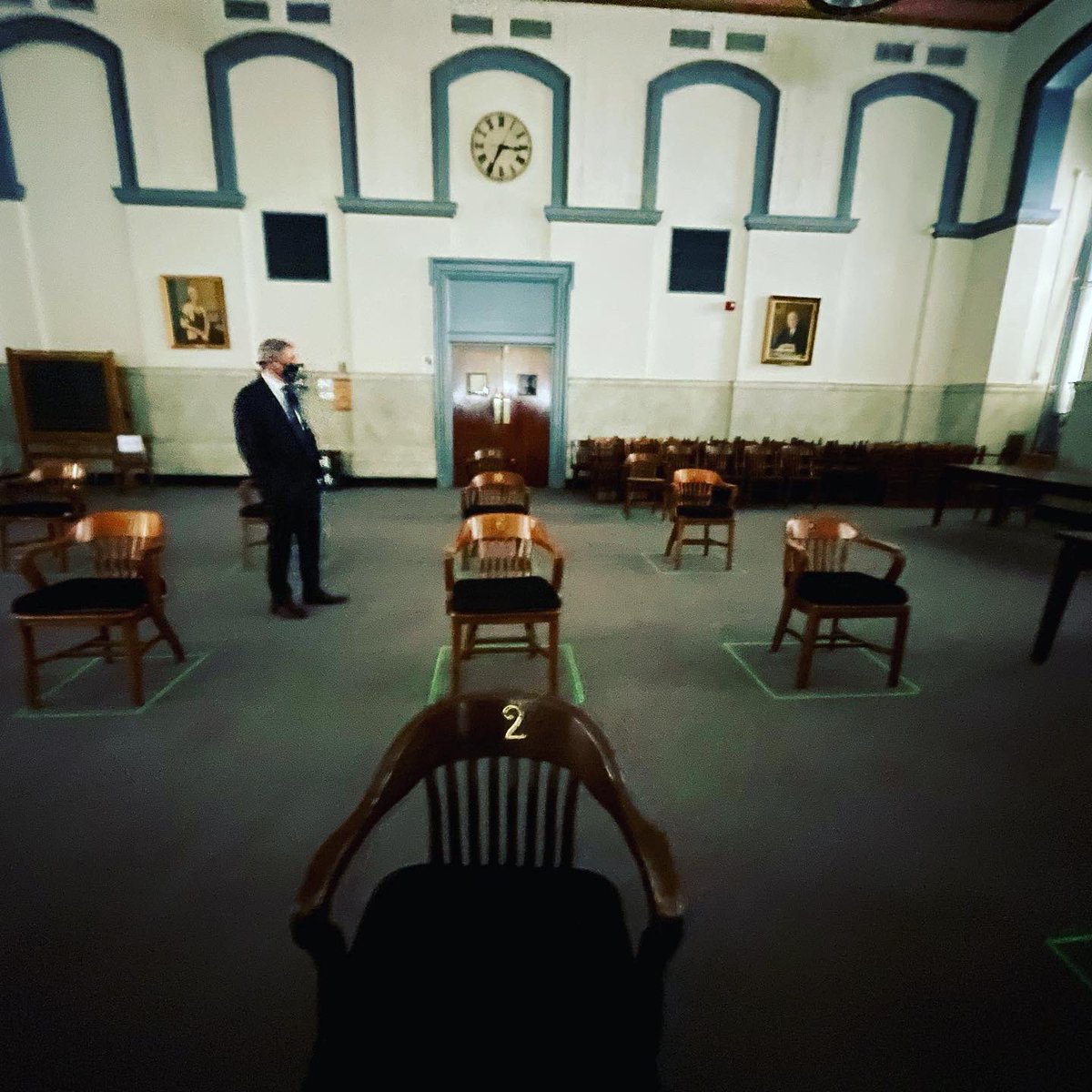 VSCPLAW's tweet image. Yesterday, the partners of @VSCPLAW  toured the revamped and socially distanced courtrooms for civil jury trials at City Hall with Judge Anders. We’re all looking forward to getting back in the courtroom (six feet apart!) ⚖️💼🗣👊
#vscplaw #yourfightisourfight #phillytriallawyers