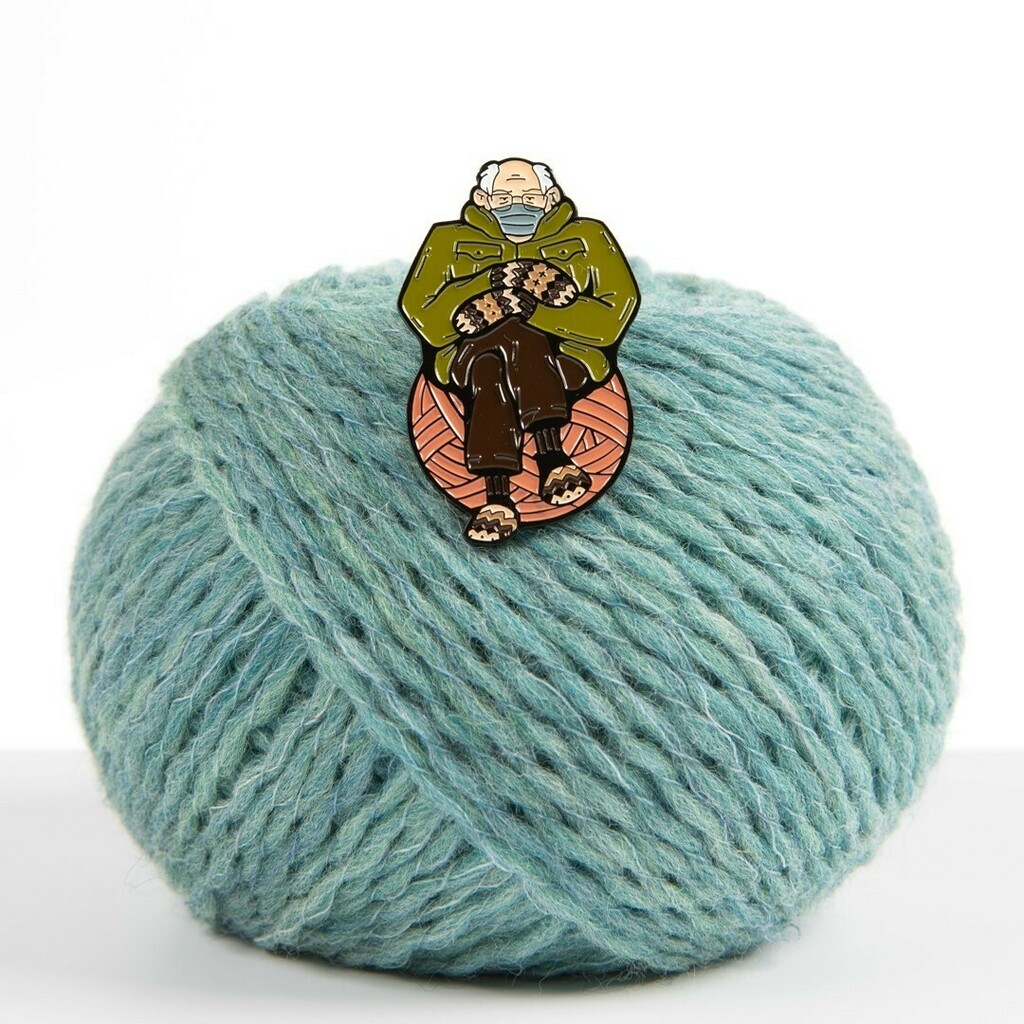 We'll never tire of Bernie memes! Now you can take Bernie with you everywhere with our new "Feel the Brrr" enamel pins by @shelli.can. Follow the link in our bio to be taken to Bernie pins on our website. ⁠
⁠
[Image Description: a tiny enamel pin ver… instagr.am/p/CNvSjqcgH4P/