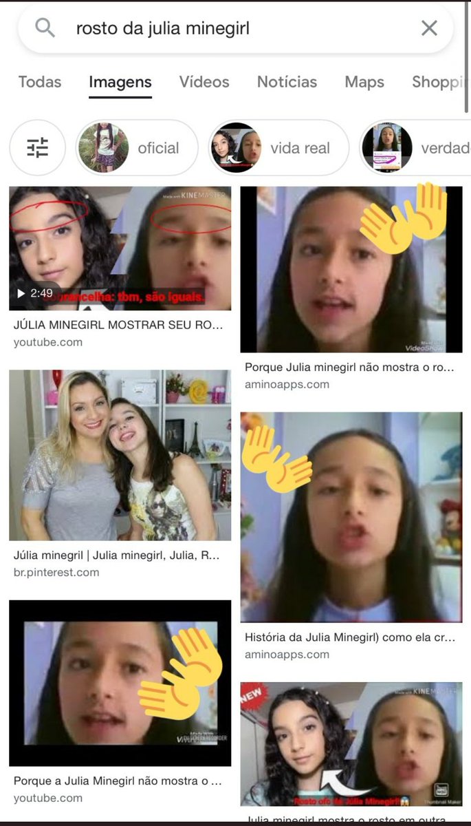 O ROSTO DA JULIA MINEGIRL..🤔 